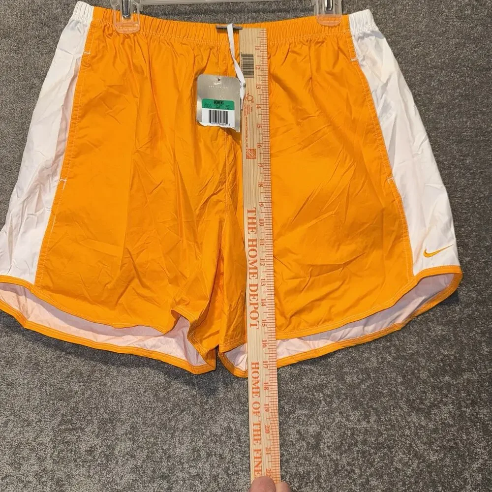 Vintage Nike Running Shorts Women’s XL Orange‎ White Split Track 90s Y2K NWT